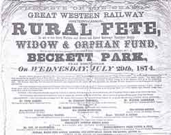 Poster for Beckett Park - 1874