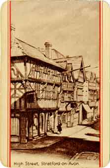 'Beautiful Britain' playing card - Stratford-on-Avon,