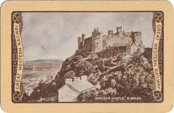 'Beautiful Britain' playing card - Harlech Castle