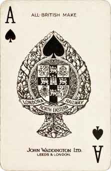 'Beautiful Britain' playing card - LNER Ace of Clubs