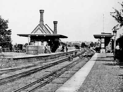 Pangbourne Station in about 1890